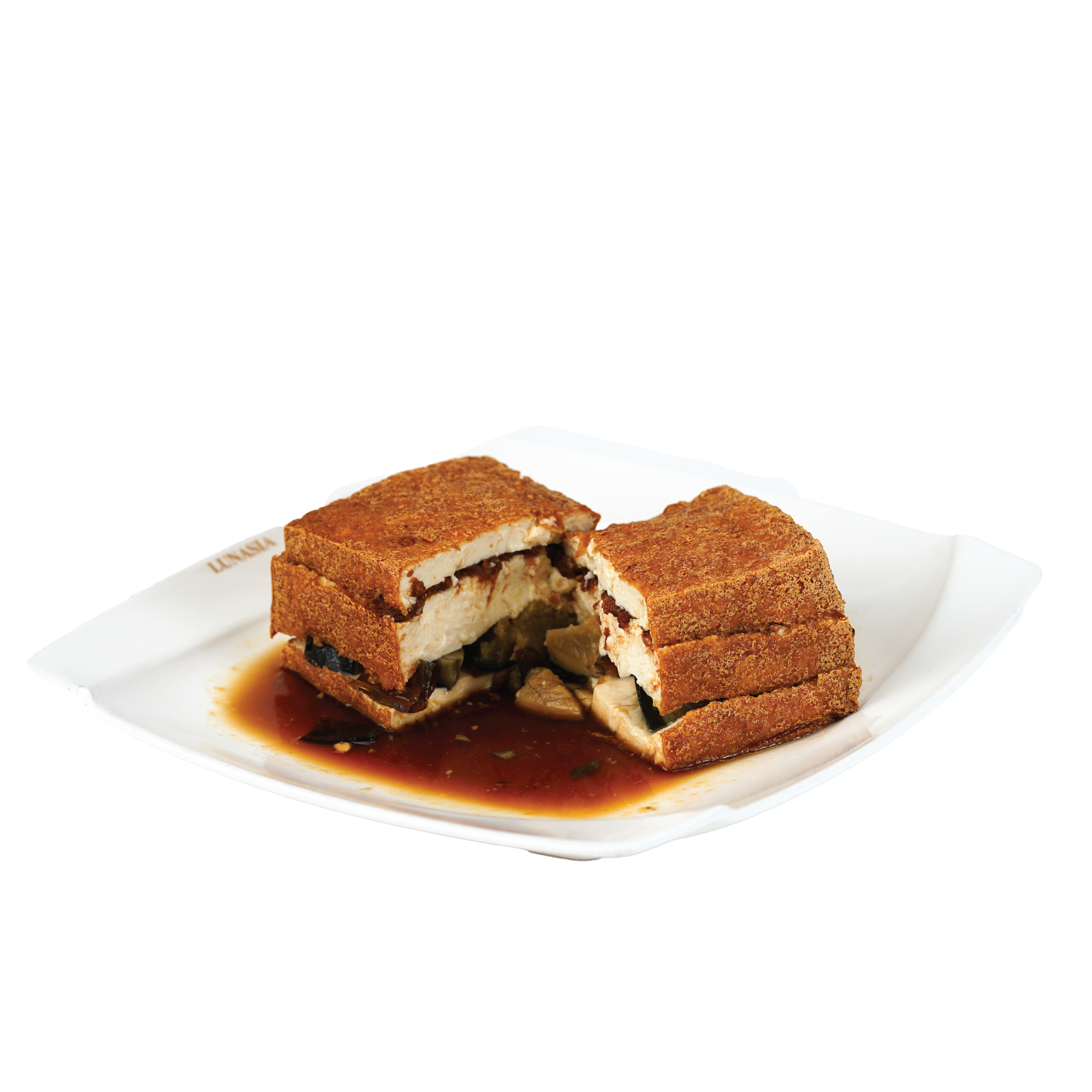 Deep Fried Tofu with Preserved Eggs