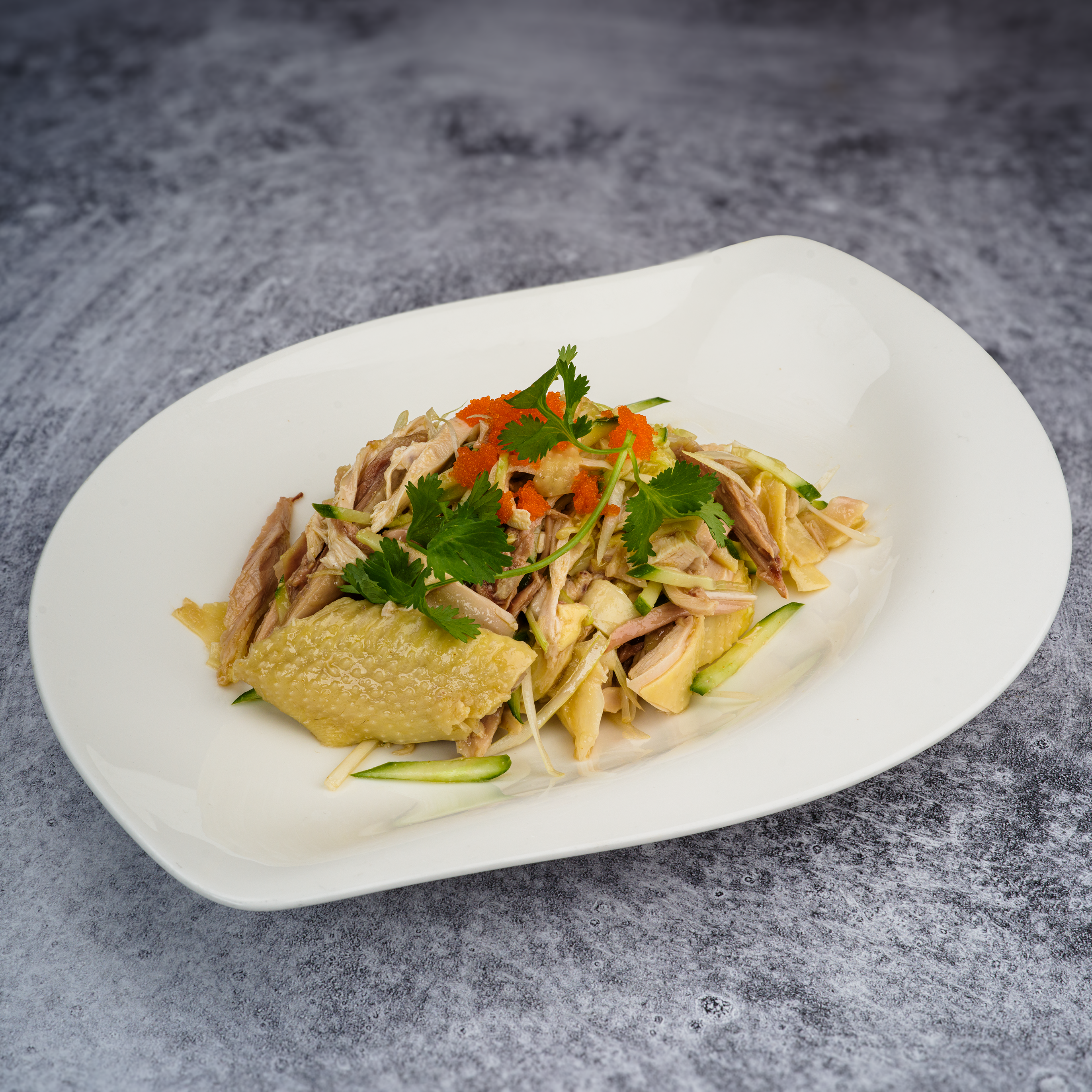 Sesame Shredded Chicken & Sliced Cucumber